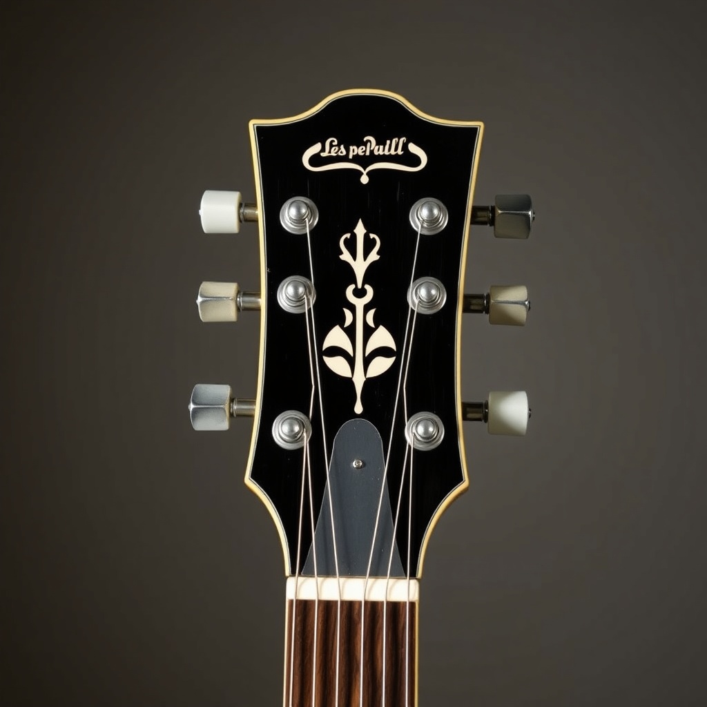 Close-up of the Gibson Les Paul Standard '60s headstock showing the Grover tuners
