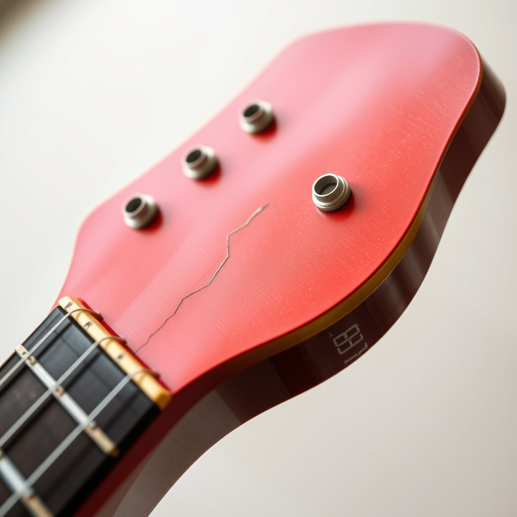 A photorealistic macro shot of a Gibson Les Paul Standard '60s in cherry sunburst