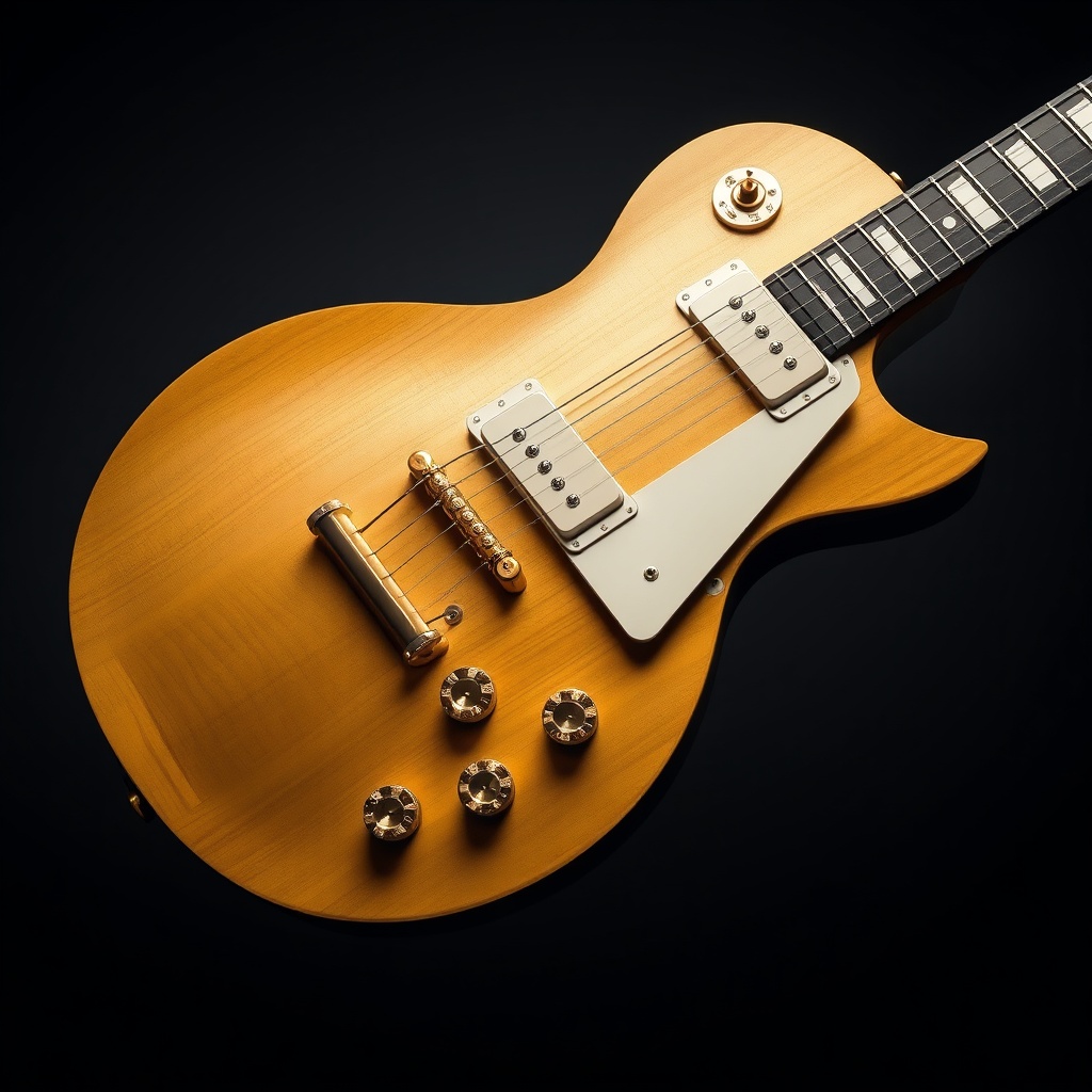 <clean photorealistic photo/illustration of Gibson Les Paul Standard '60s uncovered pickup
